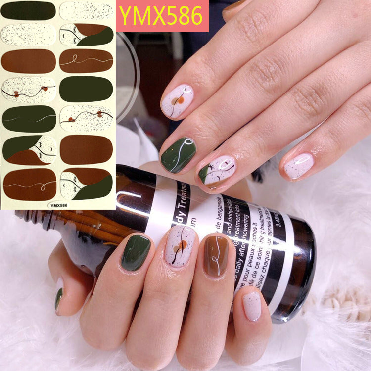 Net Red Nail Stickers Sports Style Trend Pepsi Logo