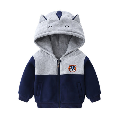 Fashion Simple Padded Children's Hooded Jacket
