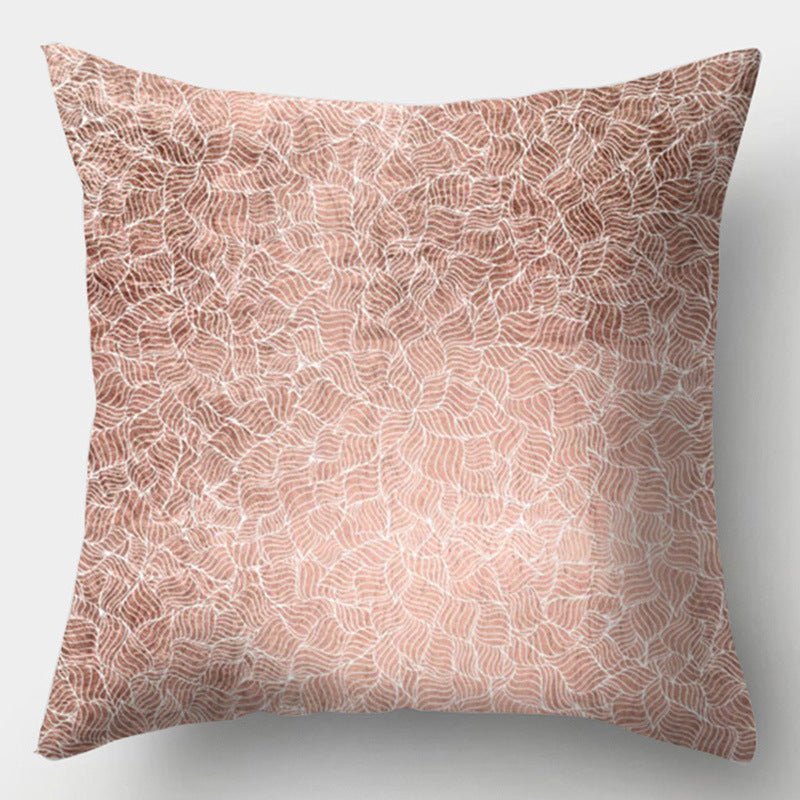 Modern Simple Pillow Home Cushion Geometric Amazon Hot Sale Peach Skin Fabric