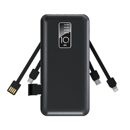Mini Creative Large Capacity 20000 Power Bank With Cable
