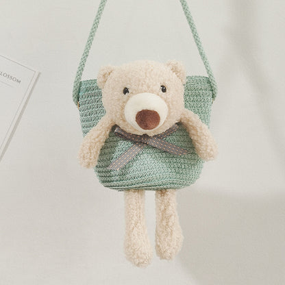 Mini Cute Bear Decorative Bag Diagonal Cross