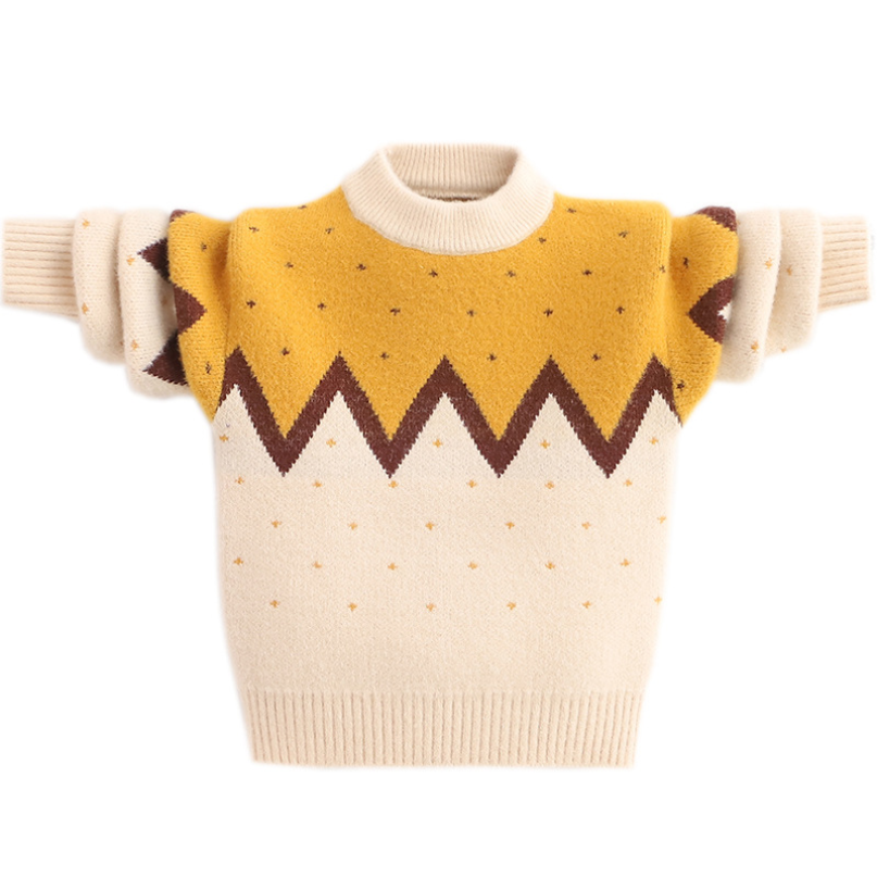 Boys' Pullover Fleece Thickened Mink Mink Velvet