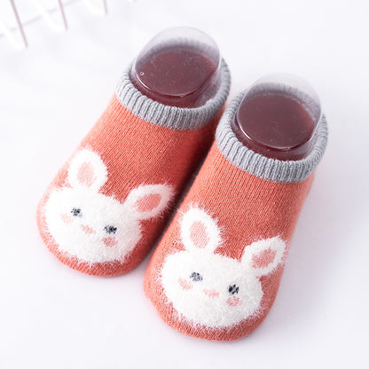 Baby Floor Socks Terry Thickened Cartoon Dispensing Non-Slip