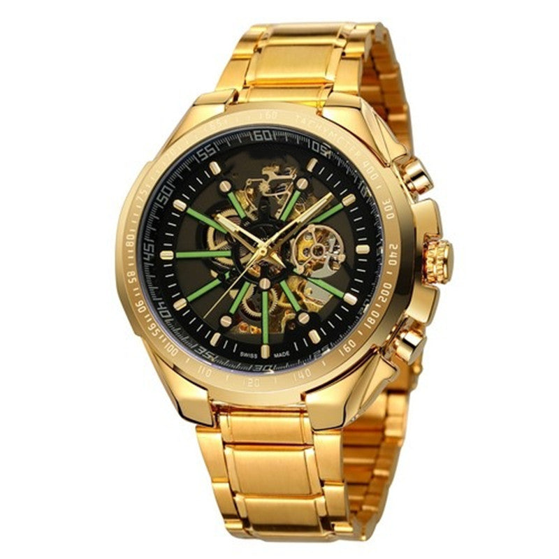 Men's Fashion Skeleton Waterproof Automatic Mechanical Watch
