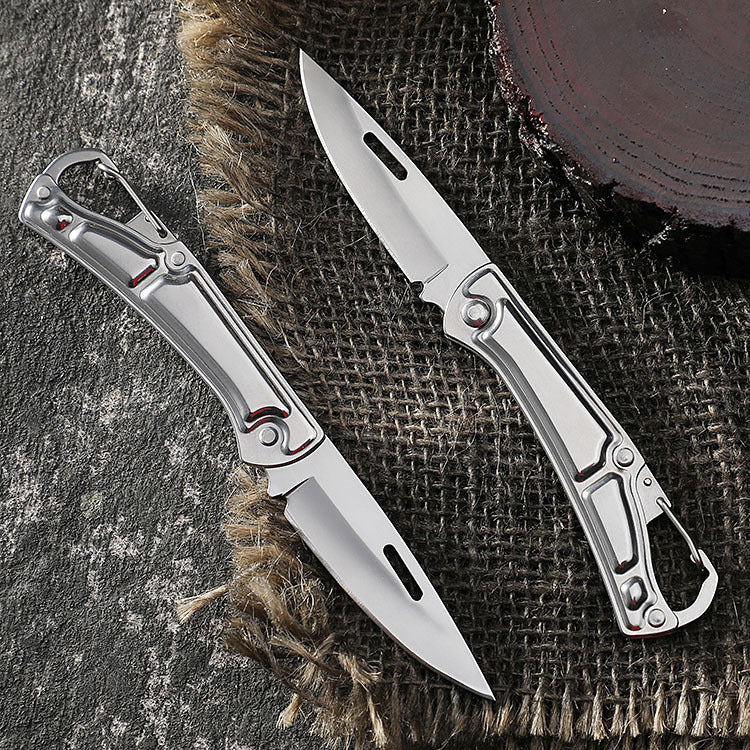 Outdoor Folding Knife Stainless Steel Self Defense Camping