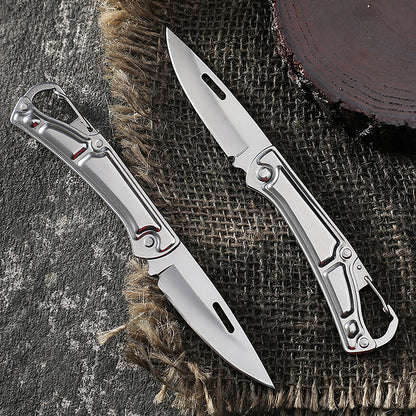 Outdoor Folding Knife Stainless Steel Self Defense Camping