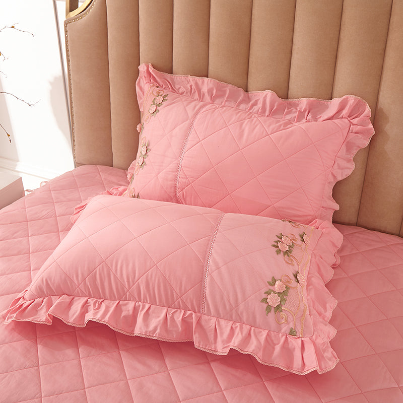 Pure Cotton Pillowcase Thick Lace Single Pillow