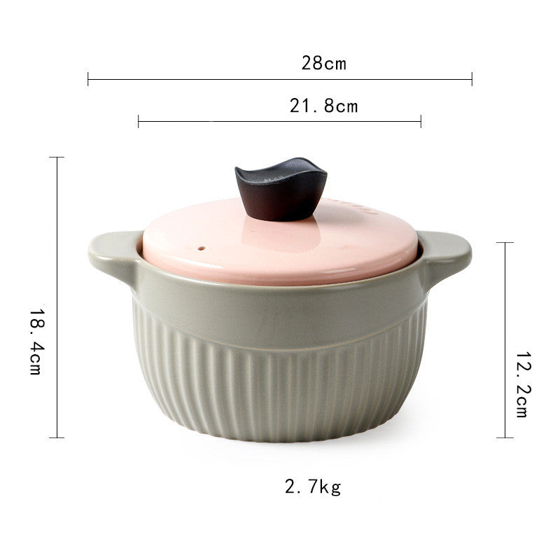 Creative Ceramic Casserole Soup Home  Flame