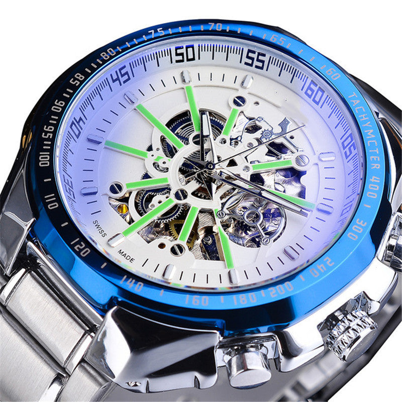 Men's Fashion Skeleton Waterproof Automatic Mechanical Watch