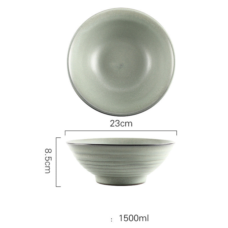 Japanese Vintage Ceramic Ramen Tableware Household Retro Bowl