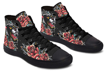 Men's And Women's Fashion Color Printing High-top Canvas Shoes