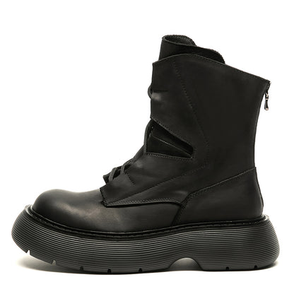 Mens Fashion Casual Thick Bottom Increase Casual Short Boots