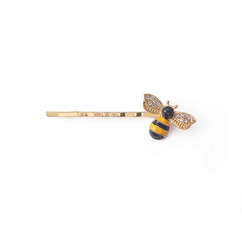 Cute Color Dripping Bee Hairpin   Small Liu Seaside Clip