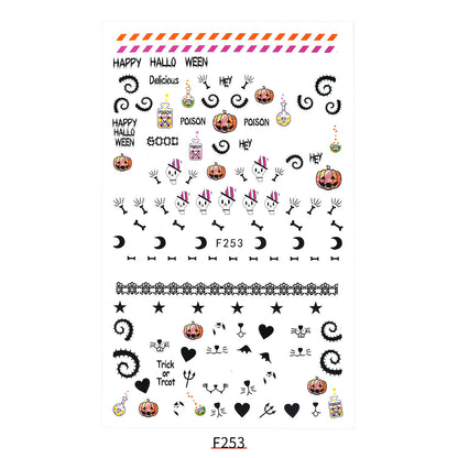 New Nail Sticker Santa Claus Decal Strap Adhesive