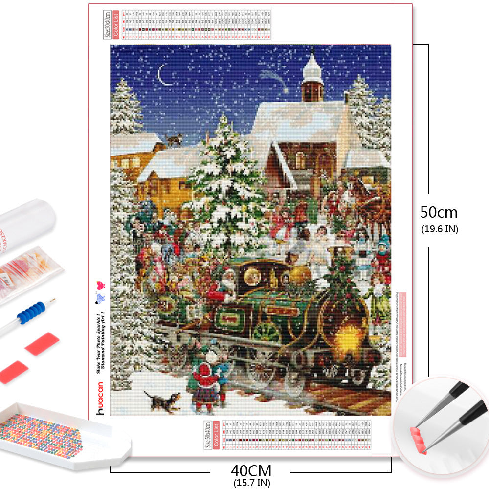 Mosaic Winter Rhinestone Picture Crafts