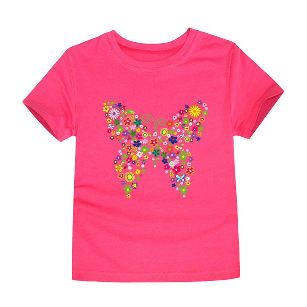 Men's And Women's Baby Half-sleeved Cartoon Printed T-shirt