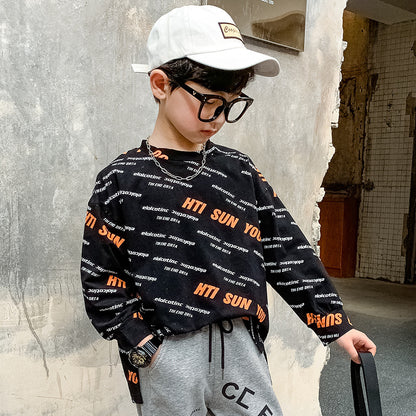 Cotton Sweater, Foreign Style Tops, Children's Bottoming Shirt Tide