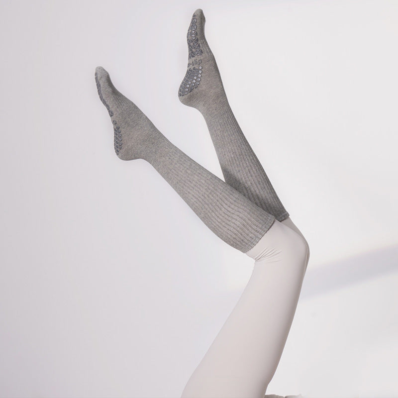 Autumn And Winter Yoga Non-slip Professional Women's Long Pilates Sports Workout Slimming Socks