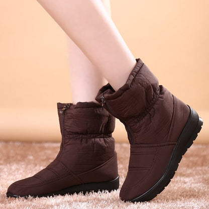 Women's Plus Size Waterproof Cloth New Style Snow Boots