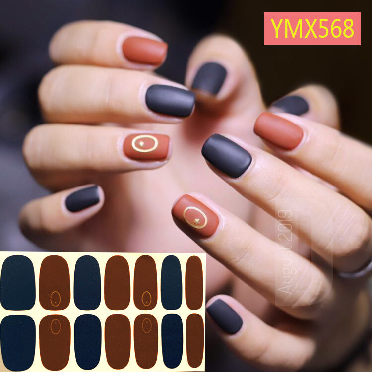 Net Red Nail Stickers Sports Style Trend Pepsi Logo