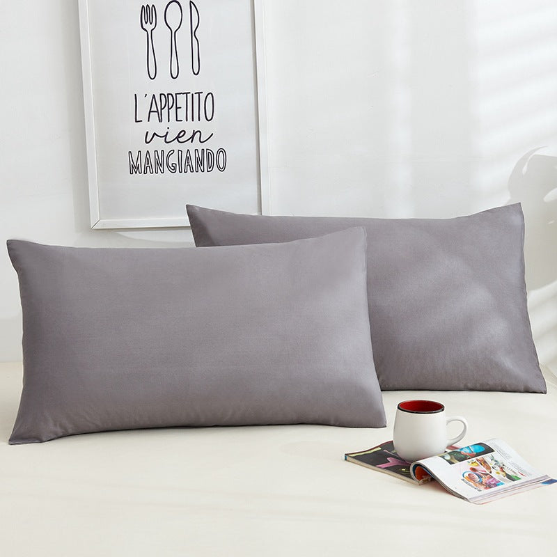 Pure Color Cotton Pillowcases A Pair Of Hotel Hotel Cotton 48X74CM