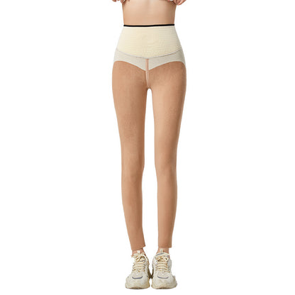 Autumn Winter Thickened 3D King Fried Latex Pants Waist
