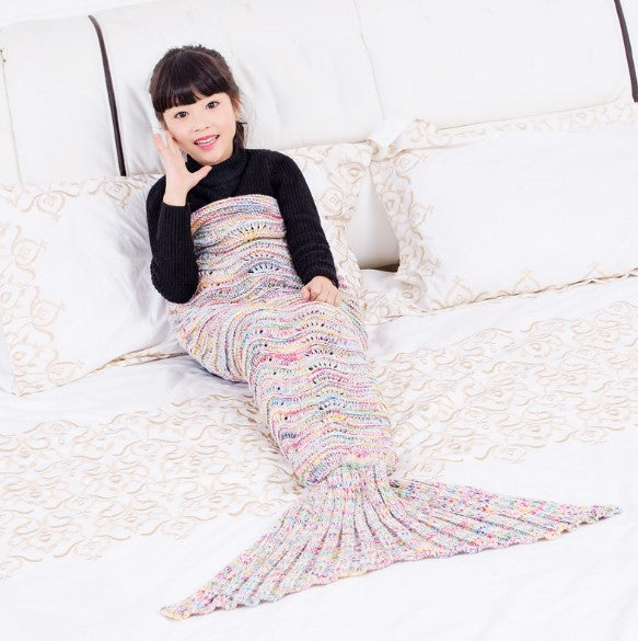 Hollow Sofa Corrugated Mermaid Blanket