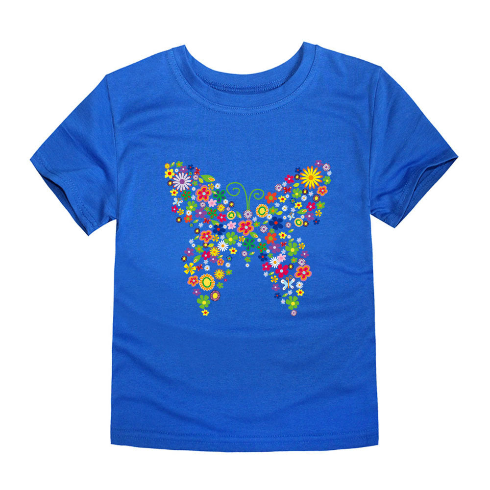 Men's And Women's Baby Half-sleeved Cartoon Printed T-shirt