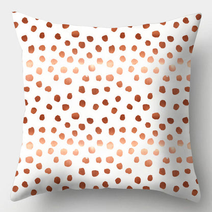 Modern Simple Pillow Home Cushion Geometric Amazon Hot Sale Peach Skin Fabric