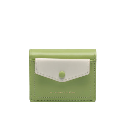 Urban Minimalist Women's Short Leather Wallet