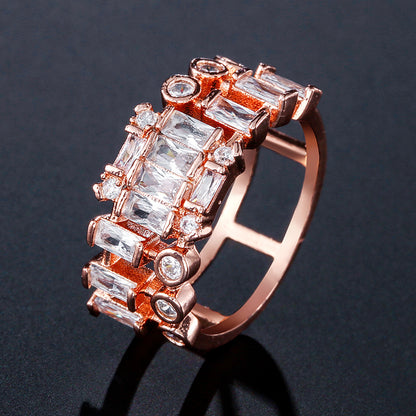 Emerald Gold-plated Hollow Ring Setting