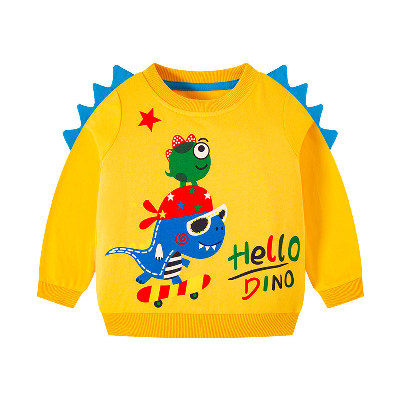Children's Cartoon Round Neck Knitted Sweater