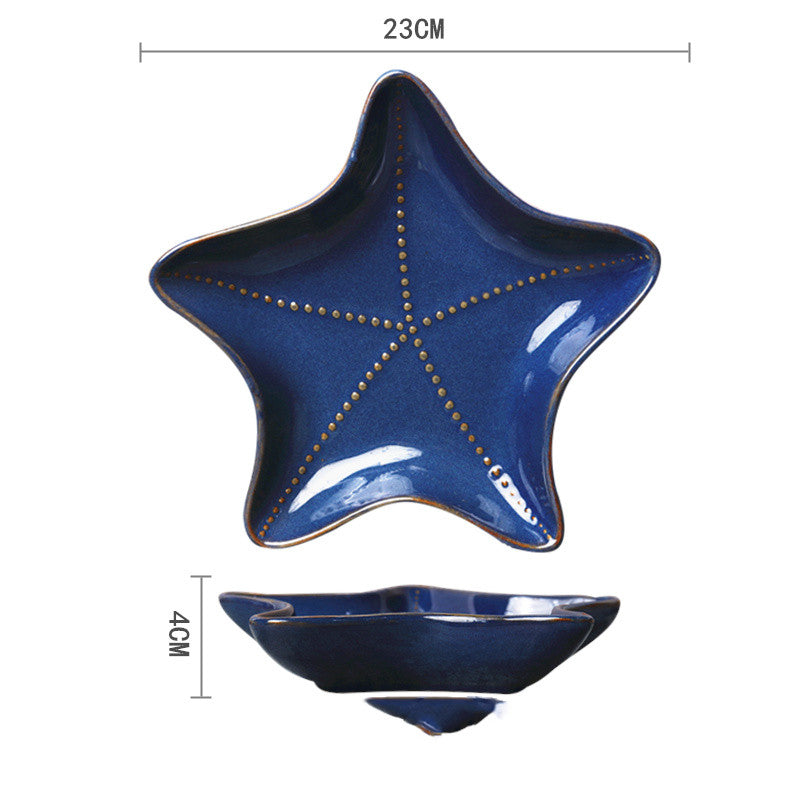 Ceramic Hand-painted Western Food Microwave Breakfast Plate