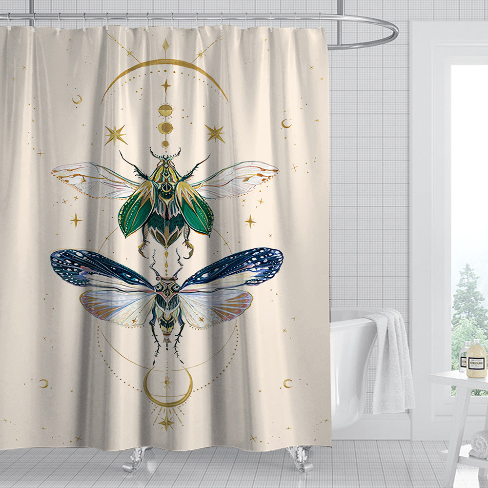 Digital Print-free Bathroom Curtain