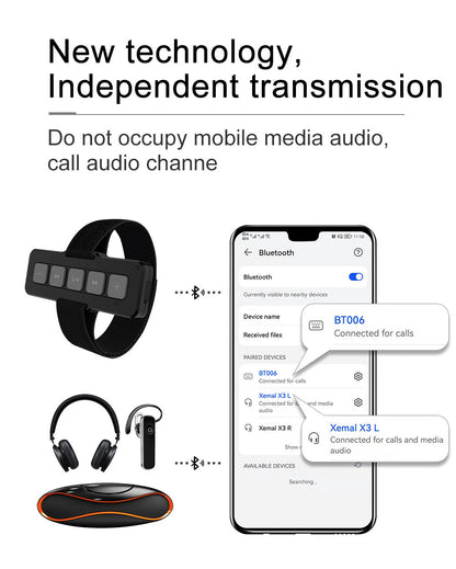 Bluetooth 50 Car Bluetooth Controller Motorcycle Remote Control Answer Hang Up Phone