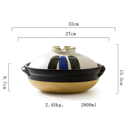 Japanese Clay Pot Creative Stew Pot Stoneware Resistance