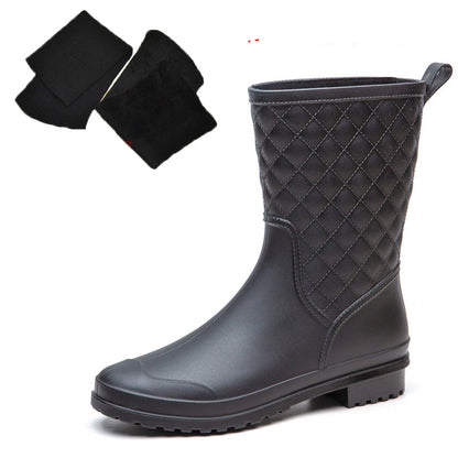 Women's Mid-tube Fashion Water Shoes And Lightweight Rain Boots