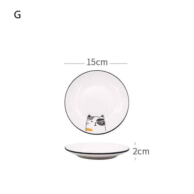 Nordic Tableware Set Bowl And Plate Combination Household Simple Ceramic
