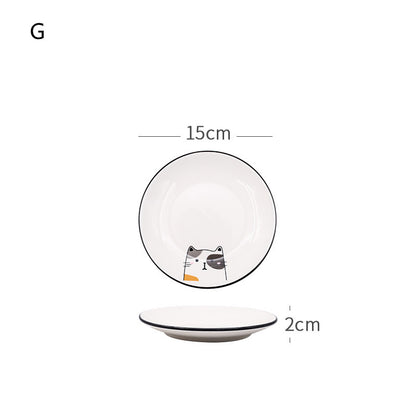 Nordic Tableware Set Bowl And Plate Combination Household Simple Ceramic