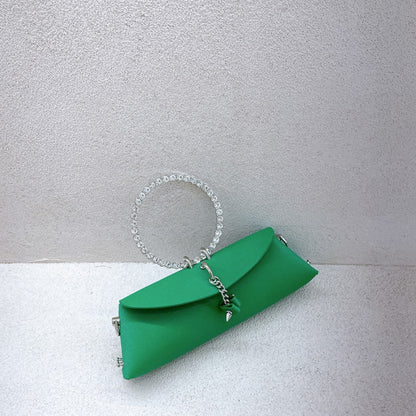 Korea Cross Pattern Rhinestone Ring Chain Portable