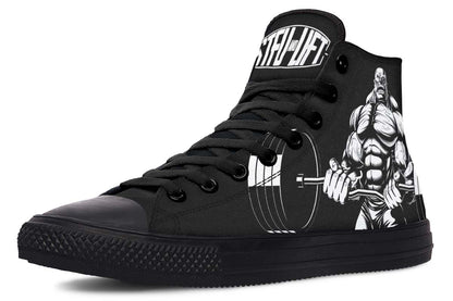 Men's And Women's Fashion Color Printing High-top Canvas Shoes