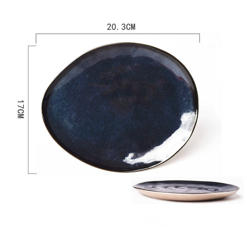 Ceramic Hand-painted Western Food Microwave Breakfast Plate