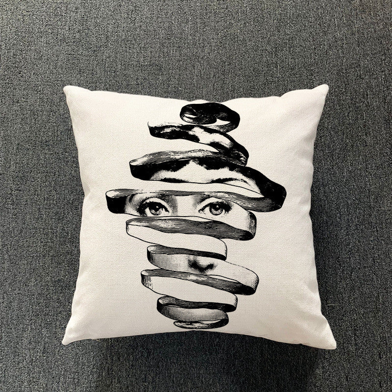 Simple Living Room Cotton And Linen Pillowcase