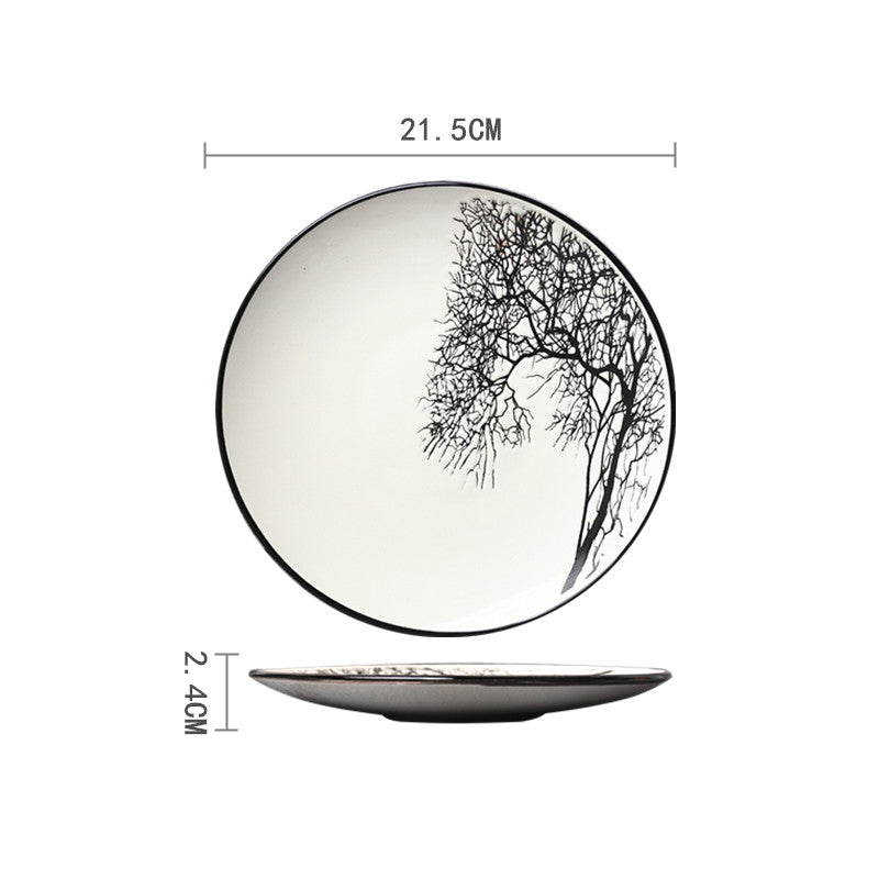 Ceramic Hand-painted Western Food Microwave Breakfast Plate