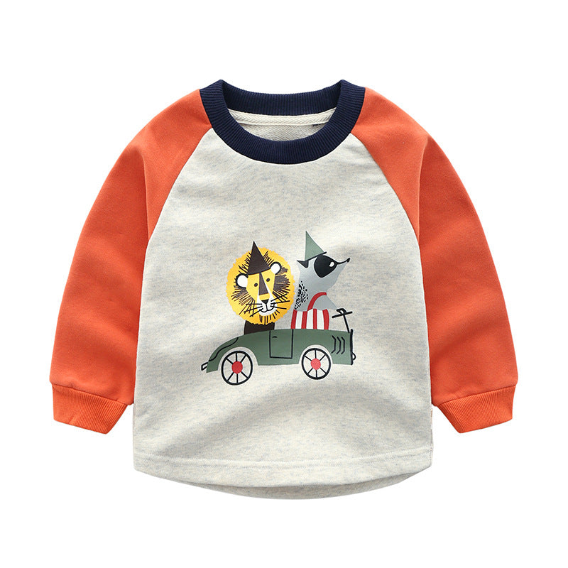Children's Thickened A Cotton T-shirt Cartoon Top