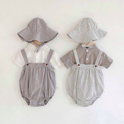 Baby Clothes, Western Style Suspenders Suit, Baby One-piece