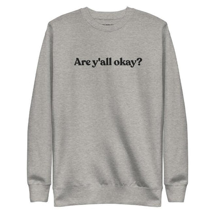 Spring And Autumn Men, Are You Okay Letter Printed Cartoon Pullover