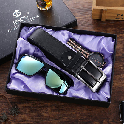 Fashion Creative Boutique Gift Box Glasses Belt Business All-match Watch