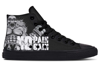 Men's And Women's Fashion Color Printing High-top Canvas Shoes