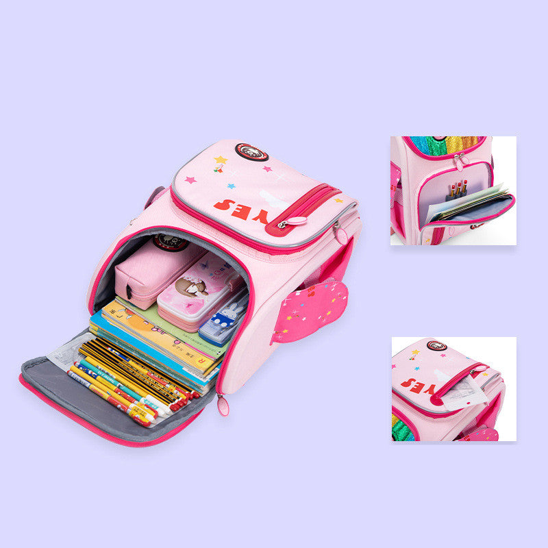 Folding Lightweight  Light Weight  Comfortable And Breathable Schoolbag For Junior Students
